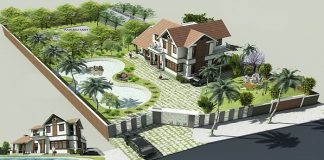 Thiết kế biệt thự nhà vườn 2 tầng Thiết kế biệt thự nhà vườn 2 tầng