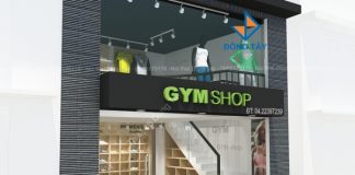 Thiết kế nội thất thời trang thể hình Thiết kế nội thất cửa hàng Gym