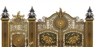 Cửa cổng nhôm đúc cho nhà ở Cửa cổng nhôm đúc cho nhà ở