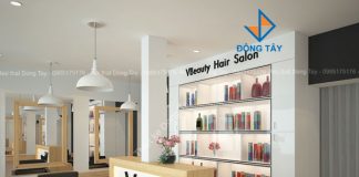 Thiết kế salon làm tóc, gội đầu Thiết kế salon làm tóc, gội đầu