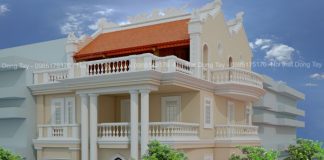 Thiết kế nhà ở với tầng mái có điện thờ Thiết kế nhà ở tầng mái có điện thờ