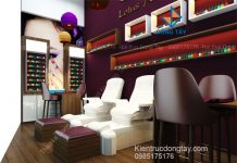 Mẫu thiết kế tiệm nail đẹp Mẫu thiết kế tiệm nail đẹp