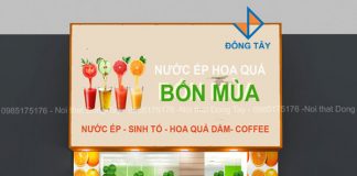 Thiết kế cửa hàng sinh tố, nước ép hoa quả Thiết kế cửa hàng sinh tố, nước ép hoa quả