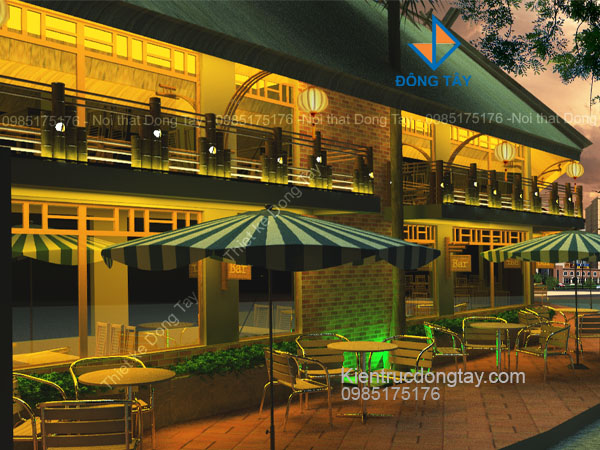 Thiết kế nhà hàng nhà sàn Ninh Bình