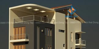 Thiết kế kiến trúc nhà ống có gara ô tô Thiết kế nhà ống có gara ô tô