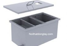 Sử dụng thùng bẫy mỡ, lọc rác Sử dụng thùng bẫy mỡ, lọc rác