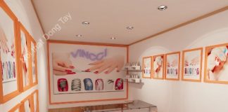 Thiết kế cửa hàng làm móng nail Thiết kế cửa hàng làm móng nail