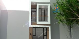 Thiết kế kiến trúc nội thất nhà ống Thiết kế mặt tiền kiến trúc nội thất nhà ống 3 tầng