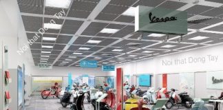 Thiết kế nội thất cửa hàng xe máy Thiết kế nội thất cửa hàng xe máy