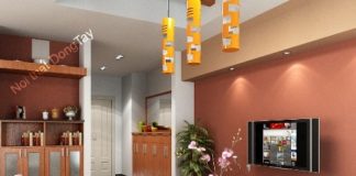 Thiết kế nội thất nhà chung cư tông mầu ấm Thiết kế nội thất nhà chung cư tông mầu ấm