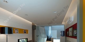 Thiết kế nội thất nhà ống lệch tầng