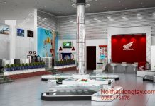 Thiết kế nội thất showroom xe máy Thiết kế nội thất showroom xe máy