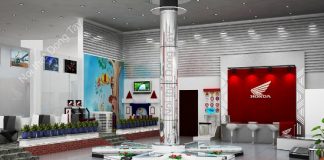 Thiết kế nội thất showroom xe máy Thiết kế nội thất showroom xe máy