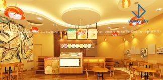 Thiết kế quán kem tươi Snowball Thiết kế quán kem tươi Snowball