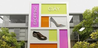Thiết kế shop giầy thời trang Hoàng Tân Thiết kế shop giầy thời trang Hoàng Tân