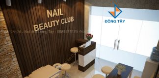 Thiết kế tiệm nail beauty salon nhỏ Thiết kế tiệm nail beauty salon nhỏ