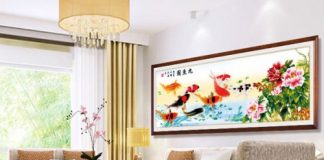 Tranh chữ thập Cửu Ngư Đồ Tranh chữ thập Cửu Ngư Đồ