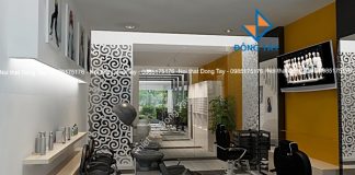 Tự lên ý tưởng thiết kế nội thất salon tóc Tự lên ý tưởng thiết kế nội thất salon tóc